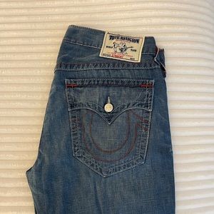 RICKY RED STITCH SUPER True Religion men’s jeans 36x30